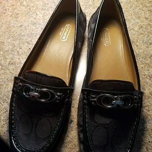 Coach black flats